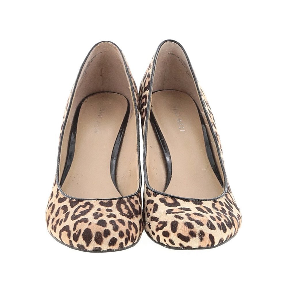 Nine West Animal Print Fur Wedge Heel